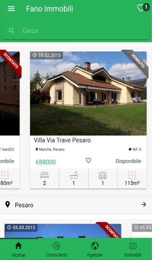 Screenshot Applicazione Liberdesign Immobiliare