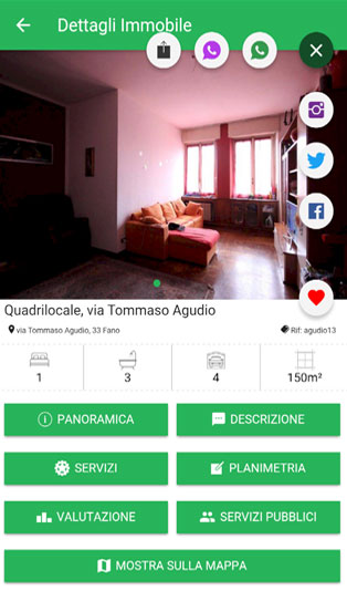 Screenshot Applicazione Liberdesign Immobiliare