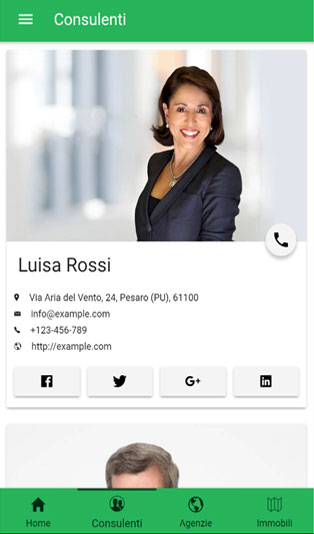 Screenshot Applicazione Liberdesign Immobiliare