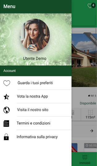 Screenshot Applicazione Liberdesign Immobiliare